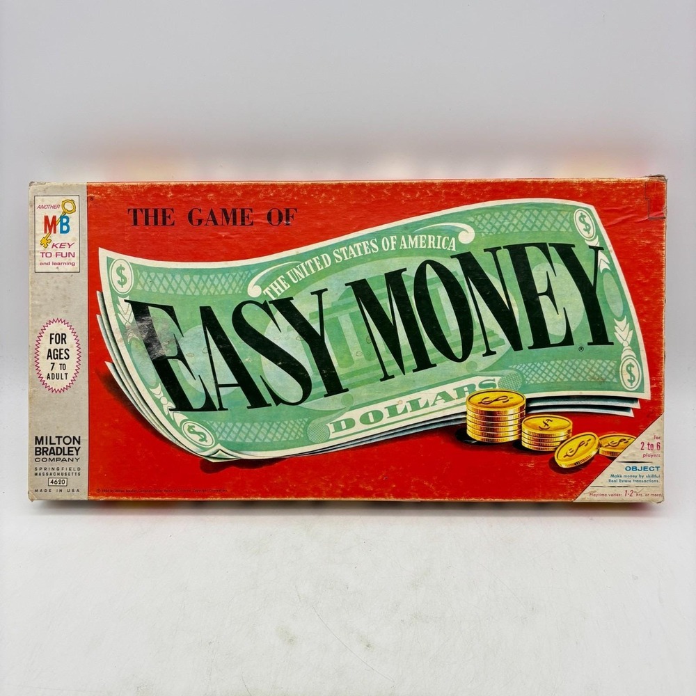 VINTAGE The Game of Easy Money 1956 Milton Bradley COMPLETE No 4039